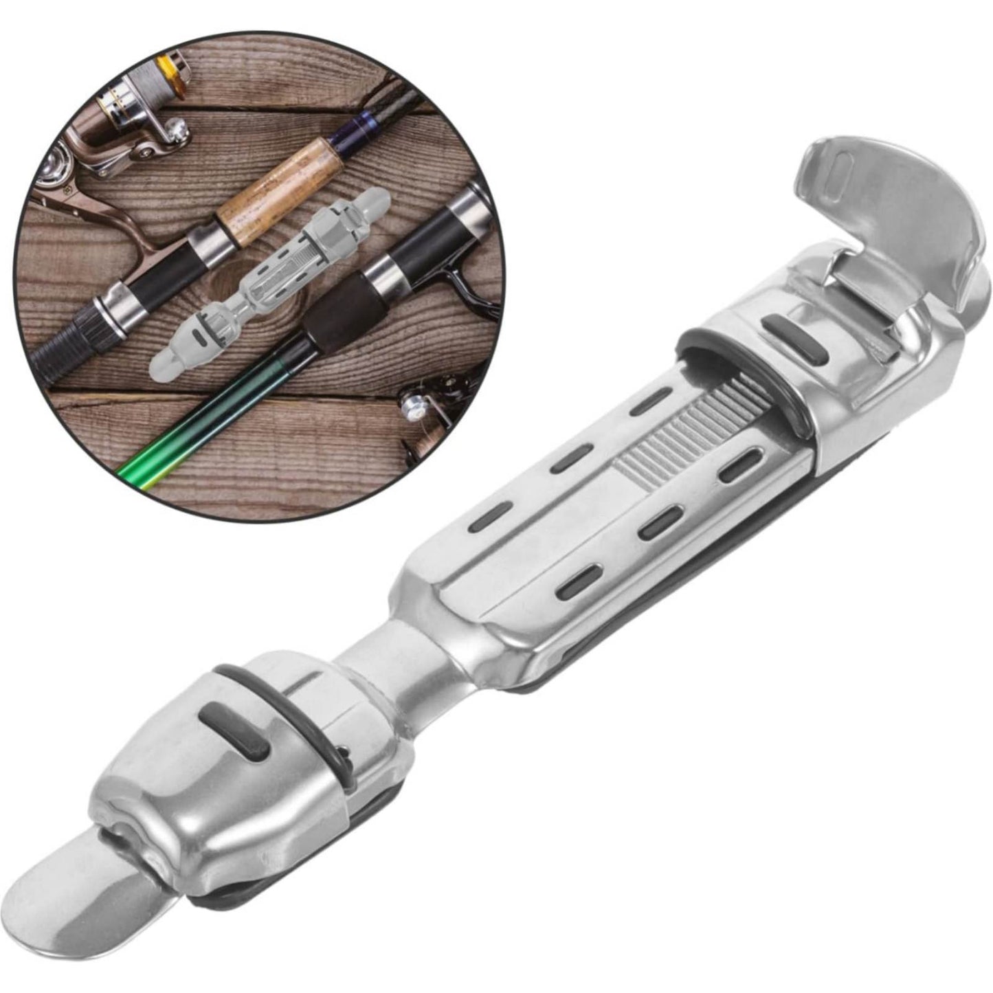 5PCS/Set Stainless Steel Adjustable Plate Reel Seats Fishing Rod Repair DIY