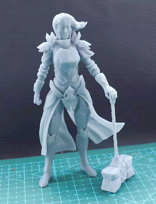 1/18 resin figure model Fantasy Female Warrior 3D Printing Unassembled Unpainted