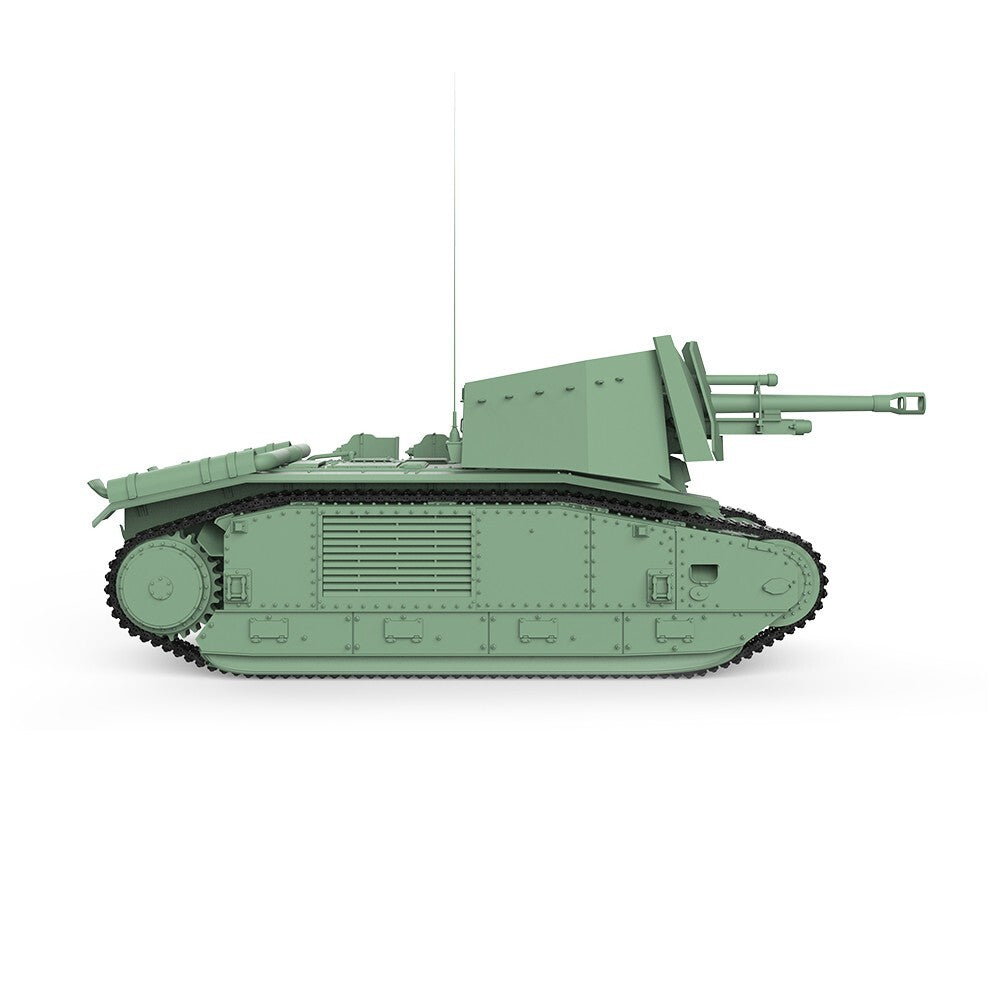 SSMODEL SS100664 1/100 15mm WarGaming France 105 leFH18B2 Self-Propelled Gun