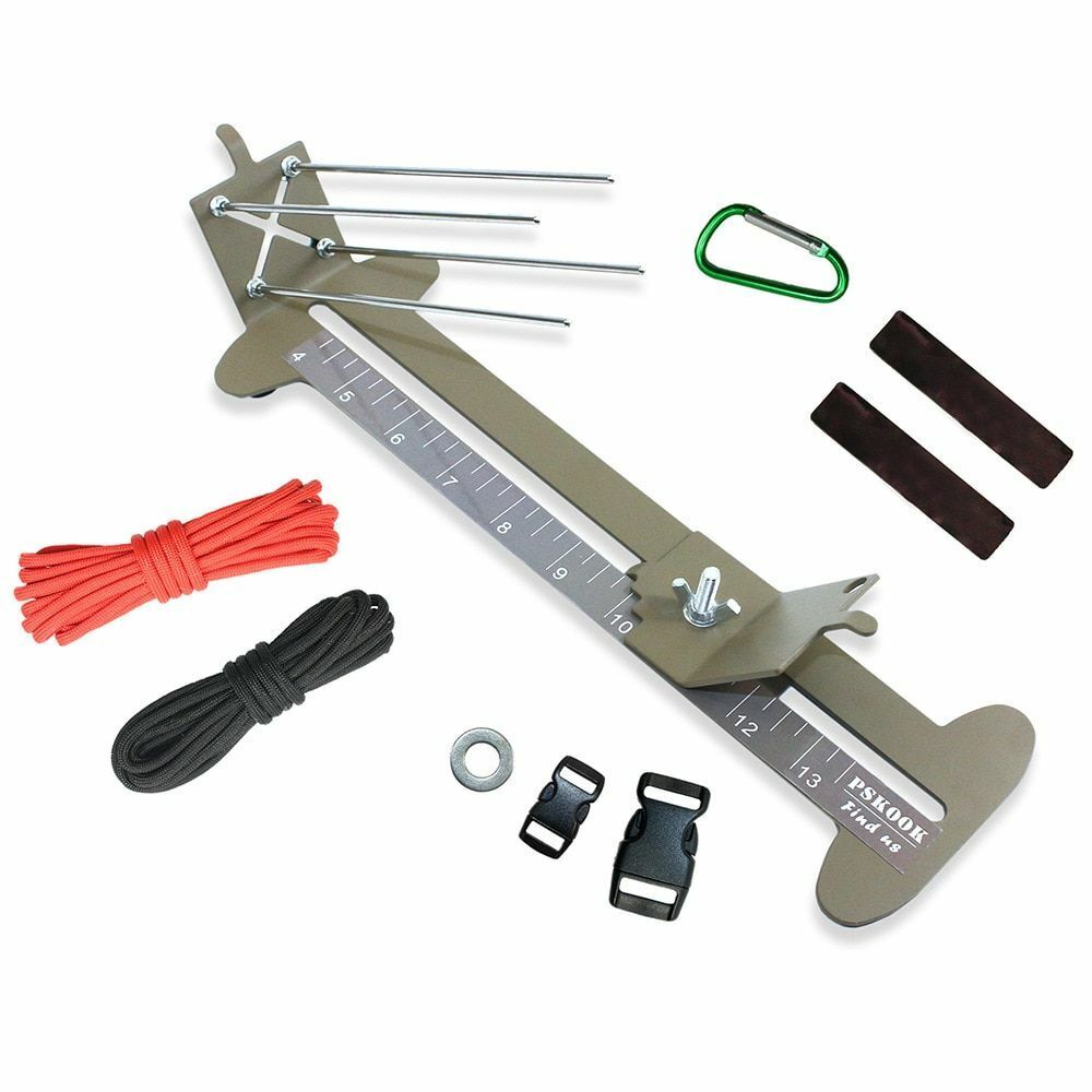 Monkey Fist Jig Kit Paracord Tool Bracelet Maker Adjustable Metal Weaving Craft