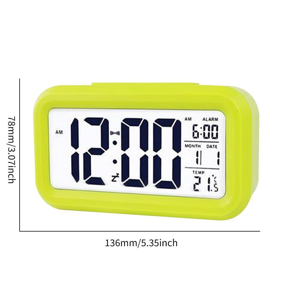 Alarm Clock LED Mini Student Electronic USB Rechargeable 100x50x30mm ABS Plastic