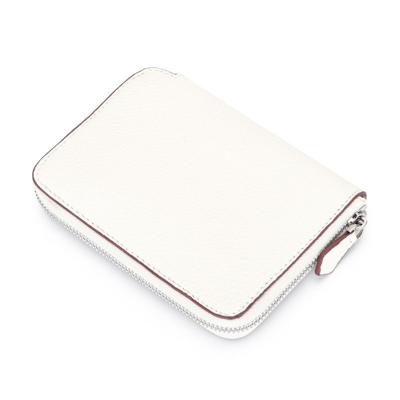 Genuine Leather Short Wallet Card Holders Small Coin Purse Zipper Slim Money Bag