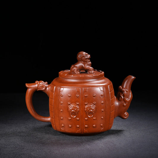 Chinese Yixing Zisha Clay Handmade Exquisite Teapot (大宅门 底款:徐汉棠)