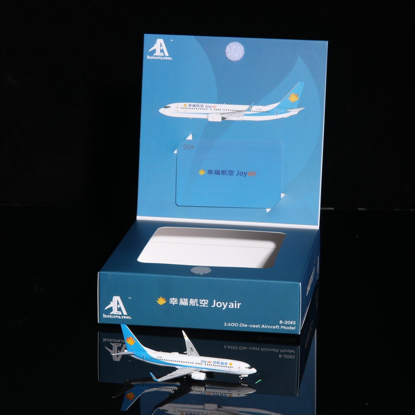 1:400 AeroPolaris Joy Air Boeing 737-800 B-20E5 Airplane Diecast Plane Model