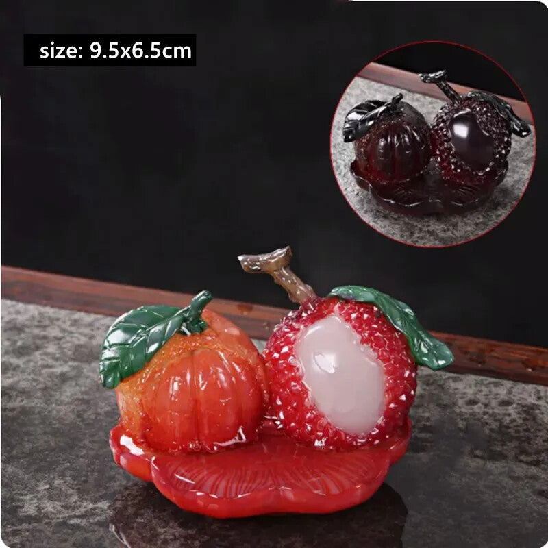 Fruit Model Color-changing Tea Pet Creative Resin Tea Table Decoration CutePot