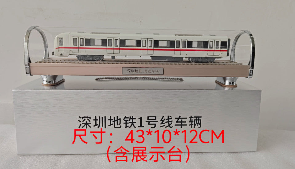 1:68 43CM Shenzhen Metro Line 1 Subway Passenger Car Train Diecast Model
