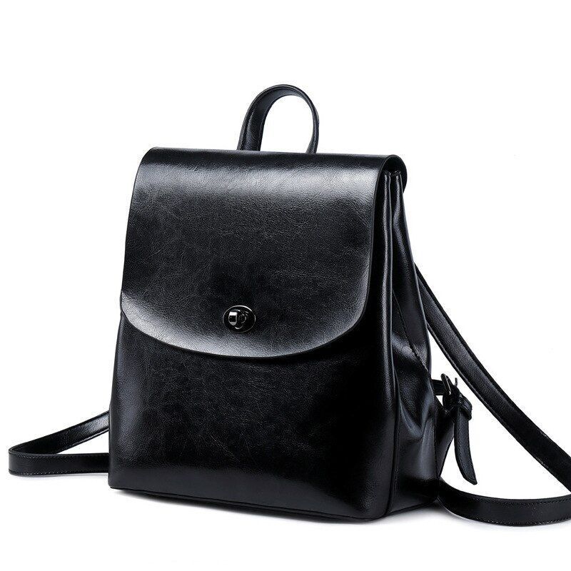 High Quality Genuine Leather Backpack Daypack Knapsack Vintage Cowhide Rucksack