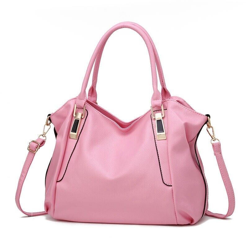 Ladies Leather Hobo Handbag Tote Shoulder Bag Slouchy Soft PU Bag Designer