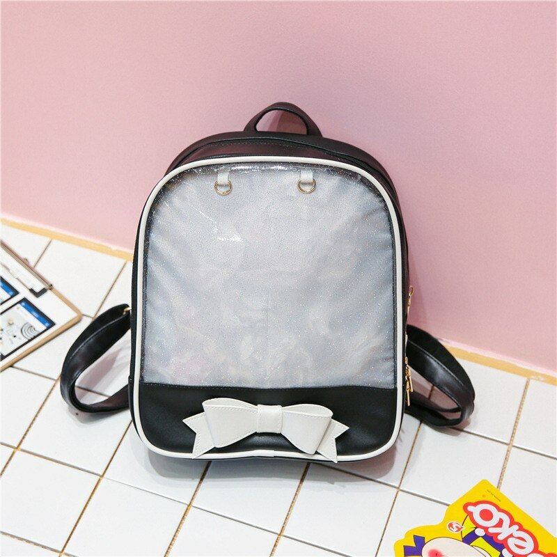 Women's PU Backpack Girls Lady Daily Travel Bag Rucksack Female Bags Schoolbags