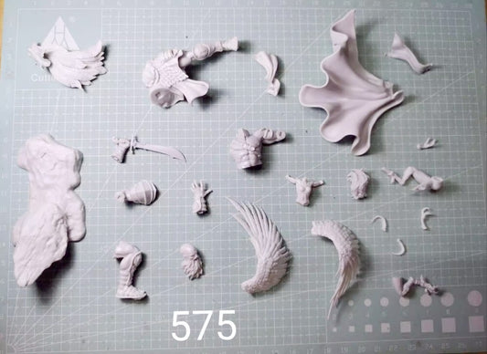 1/24 resin figure model kit Male Warrior and Eagle Demon Unassembled Unpainted