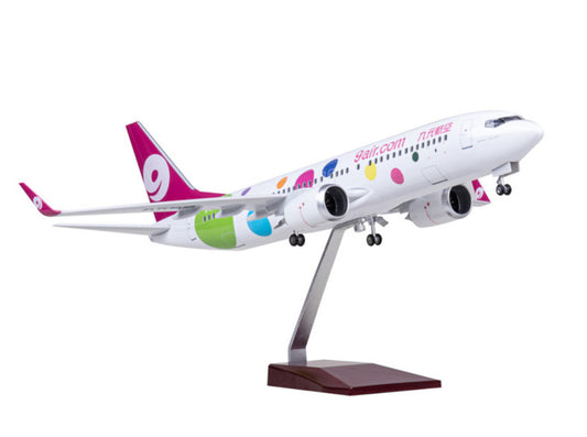 1:85 47CM 9air BOEING 737 MAX Passenger Airplane Landing gear Resin Plane Model