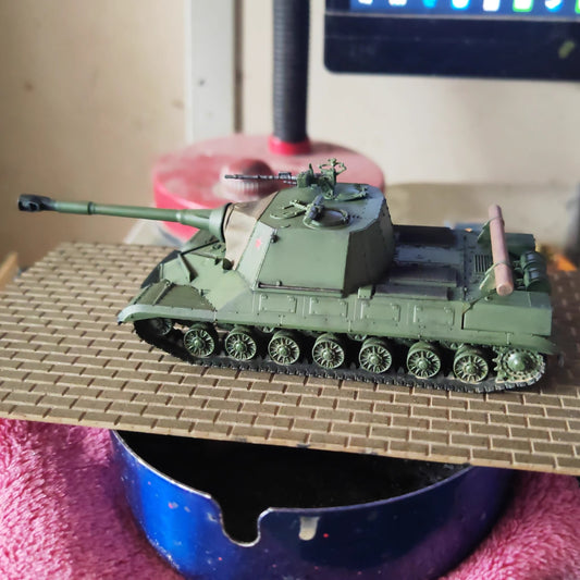 Homemade 1/72 Soviet Union Project 268 Tank Finished Model Static Ornament