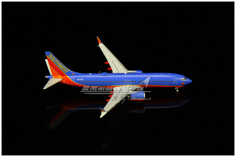 1:400 GeminiJets Southwest BOEING B737 MAX 8 Airplane Diecast Aircraft Model