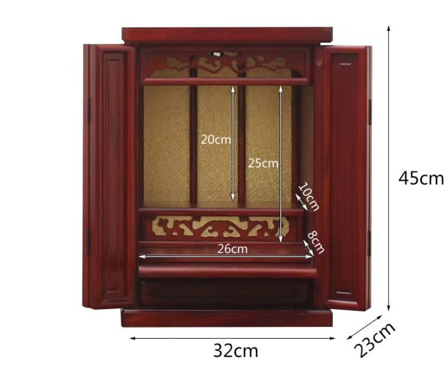 Wood Buddhist Altar Butsudan Shrine God Zen House Religion Pray