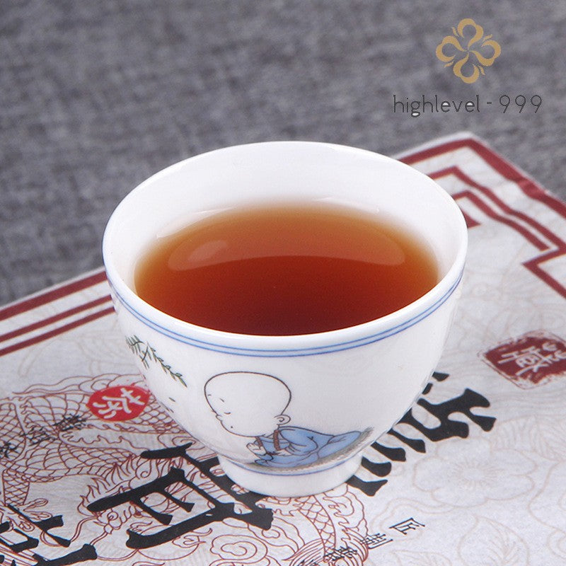 1000g Ripe Pu'er Tea Brick Yunnan Dry Stored Five Year Aged Tea