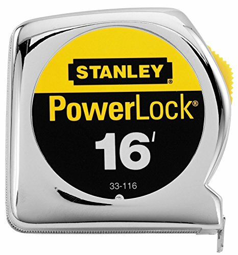 Stanley 16 Foot PowerLock Professional Tape Measure, 3/4" Width