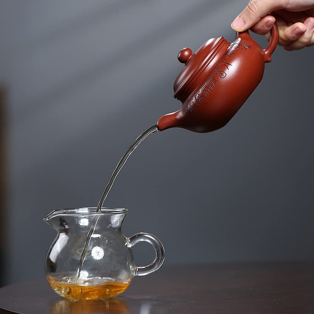 260ml Yixing Dahongpao Purple Clay Kettle Antique Teapot Kung Fu Tea Set