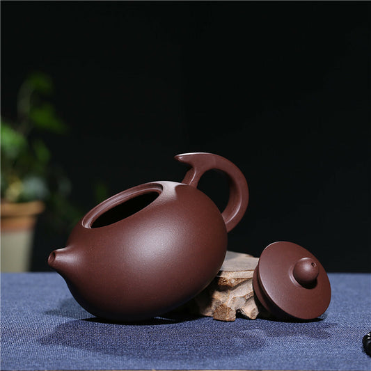 280ml China Yixing Zisha Purple Pottery Tea Pot Pattern Grit Pot Teapot