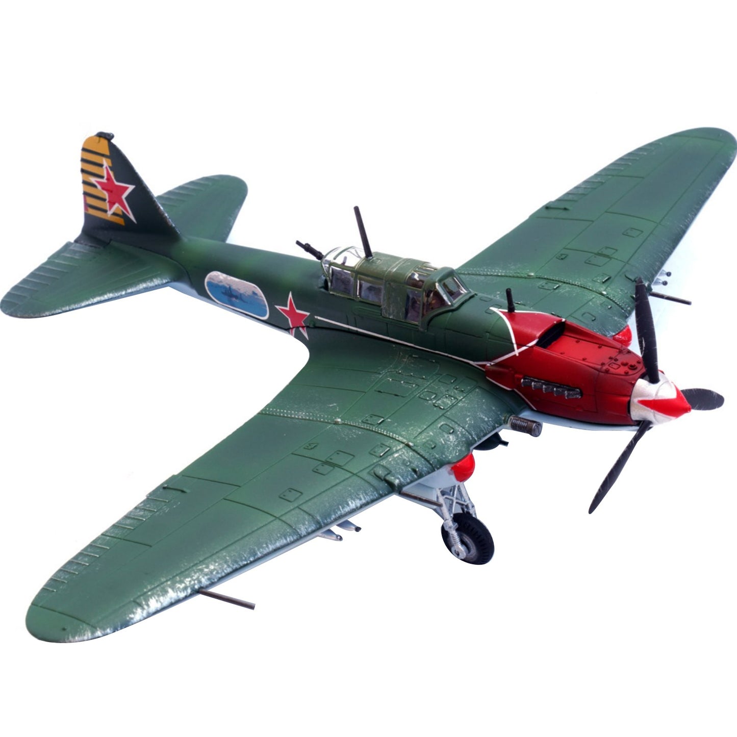 1/72 WWII Soviet Ilyushin IL-2 Shturmovik Attack Plane Prototype Military Model