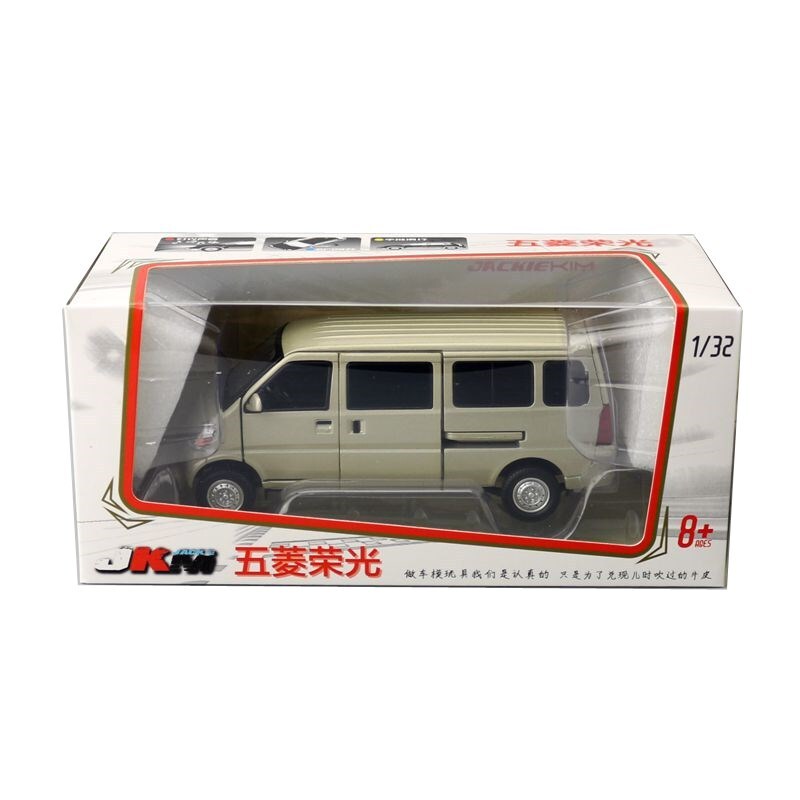 1:32 Diecast Wuling Glory Van Metal Car Model Toy Door Open Sound Light Gift