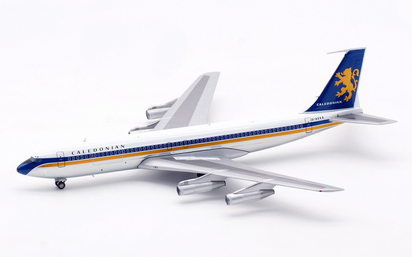 1:200 InFlight CALEDONIAN B707-300 Passenger Airplane Diecast Aircraft Model