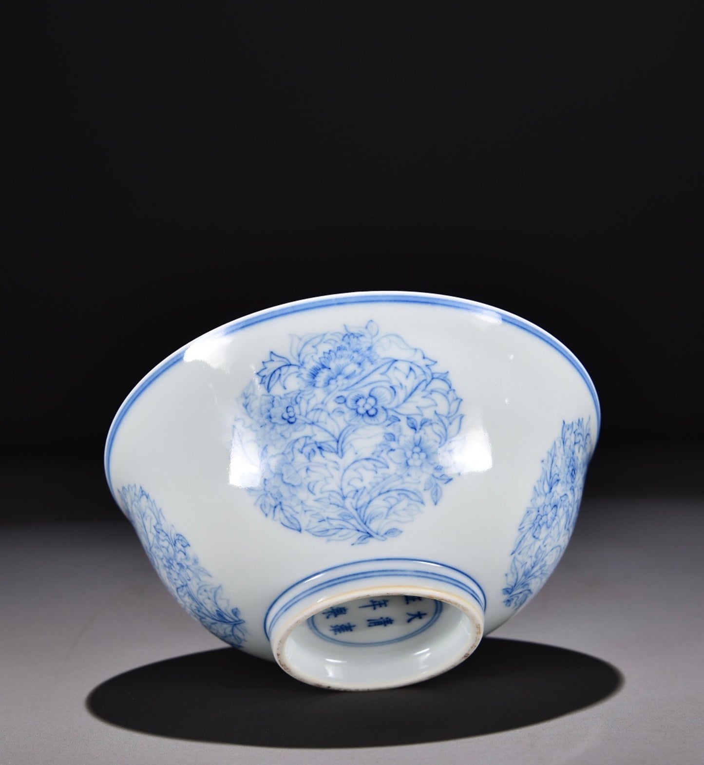 Chinese Blue&white Porcelain Hand Painted Exquisite Flowers&plants Bowl 30287