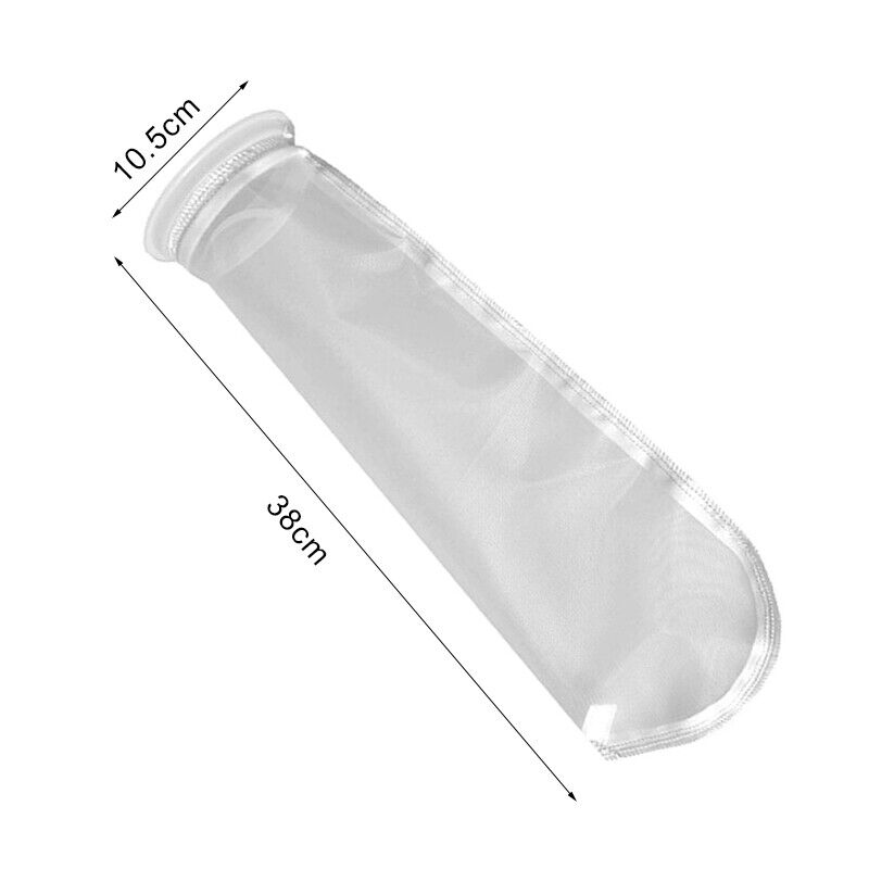 5x Filter Sock Bag Ring 4x15" 150/200 Micron Marine Fish Sump Aquarium Tank