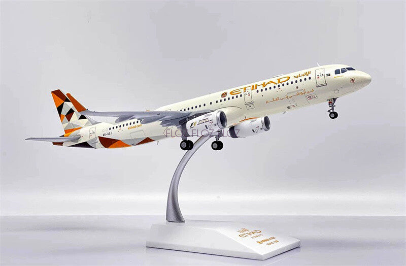 JC Wings Etihad AIRWAYS for Airbus A321 A6-AEJ 1:200 Aircraft Pre-built Model