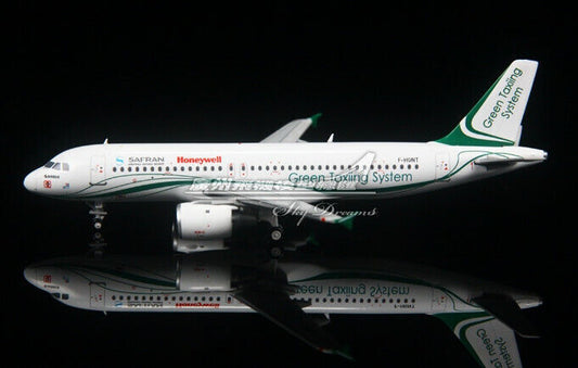 1:400 JC Wings SAFRAN AIRBUS A320 Green Taxing System Airplane Diecas Model