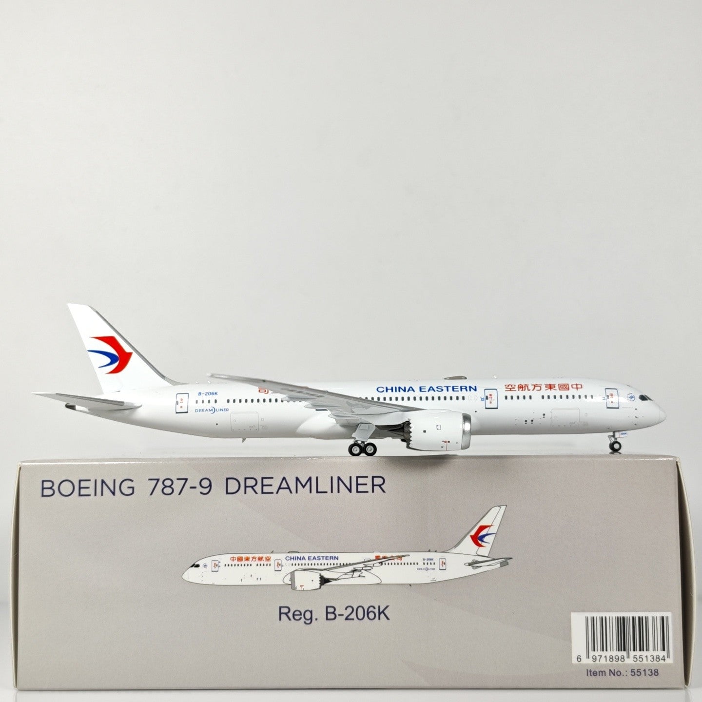 1:400 NGmodels China Eastern Boeing 787-9 B-206K Airplane Diecast Plane Model