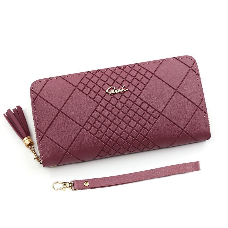 Zipper Money Coin Purses Card Holder Long Synthetic Leather Clutch Wallet Large