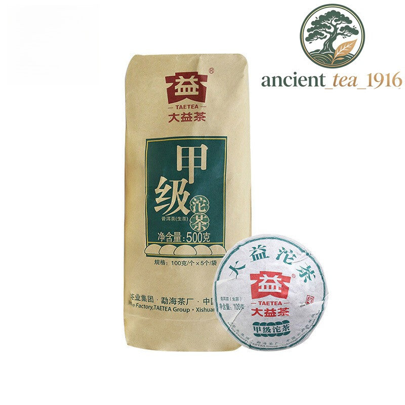 500g Classic Raw Pu'er Tea Jia Ji Tuo Cha 2018 Menghai Dayi Pu-erh Tea Raw Puer