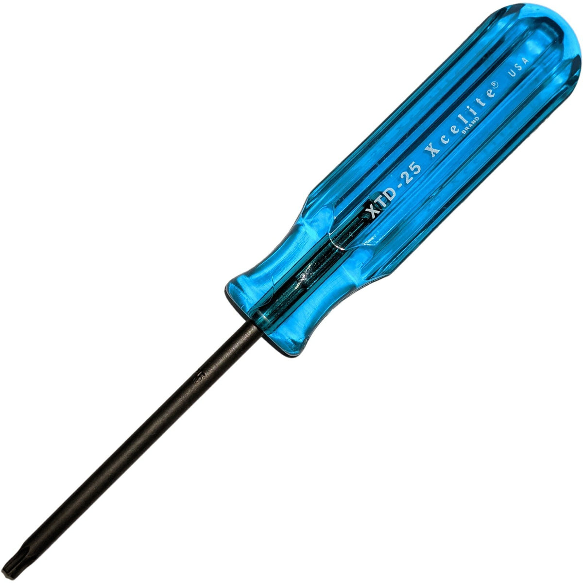 Xcelite XTD25 Chromium Vanadium Steel Torx Round Blade Screwdriver, T25 Head