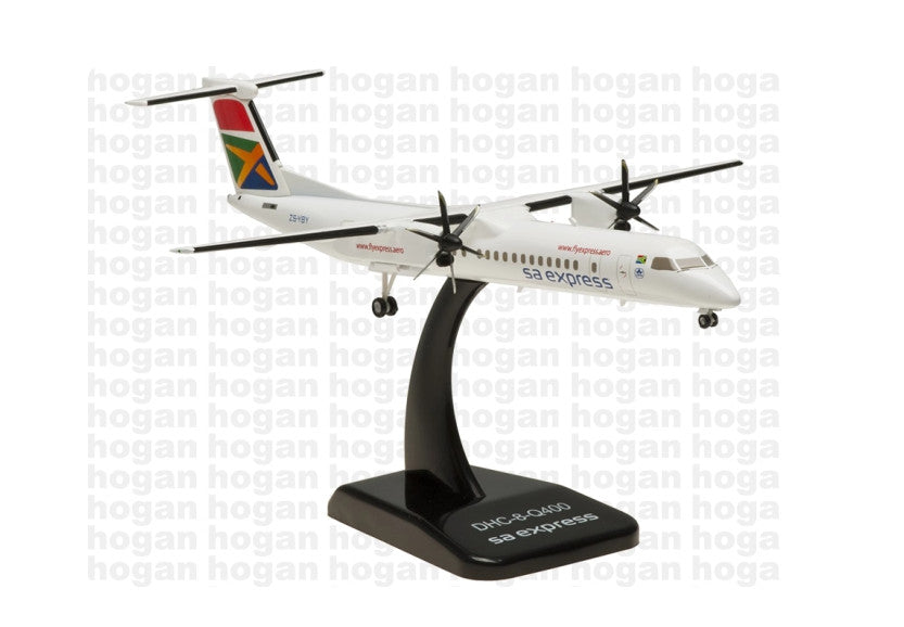 1:200 Hogan Sa Express Bombardier Dash8-400 Airplane ABS Plastic Plane Model