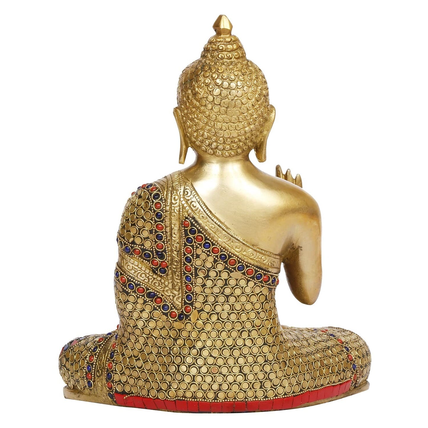 Brass Lord Blessing Gautam Buddha Idol Statue Figurine Home Decor