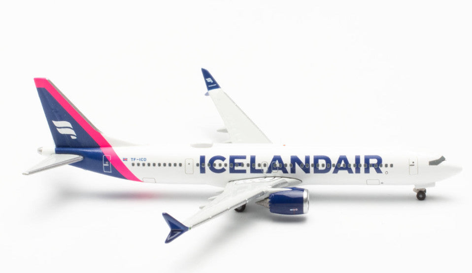 1:500 Herpa ICELANDAIR Boeing 737 MAX 9 Passenger Plane Diecast Aircraft Model