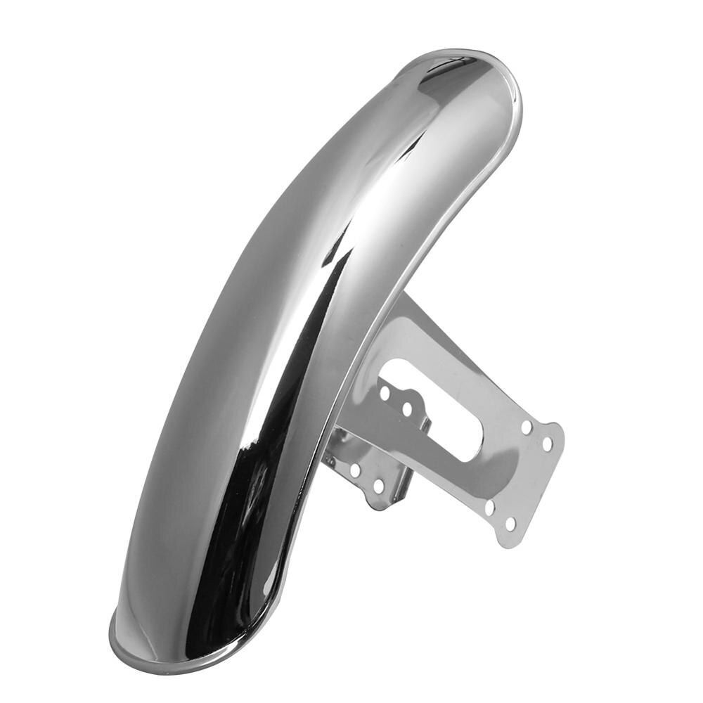 Motorcycle Fenders Universal Front Black\Chrome Tire Position Mudguards 38x9.5cm