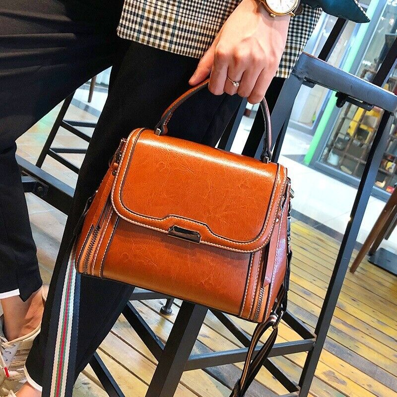 Women's Ladies Casual Tote Purses Handbags Cross Body Shoulder Genuine leather
