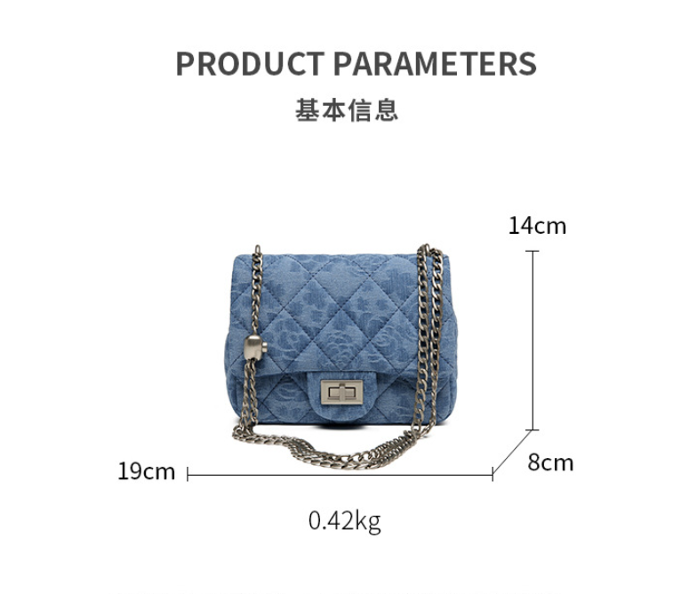 Women's Bags New Chain Bag Hundred Love Locking Shoulder Crossbody Bag