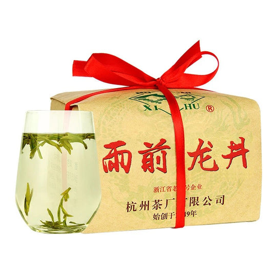 250g XI HU Brand Yu Qian 3rd Grade Nong Xiang Long Jing Dragon Well Green Tea