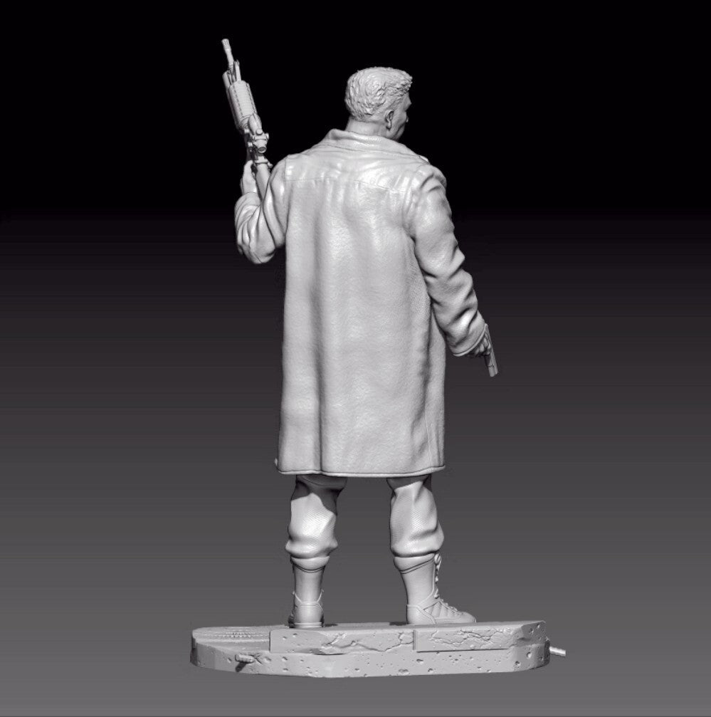 1/18 resin figure model kit Punisher 3D printing Unassembled Unpainted