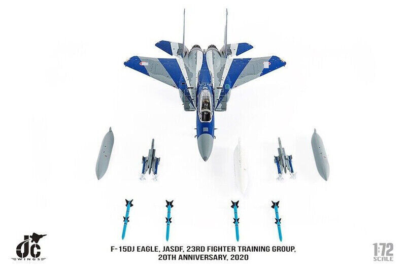 1:72 JC Wings F-15DJ Eagle JASDF 23RD FIGHTER TRAINNING GROUP Diecast Model