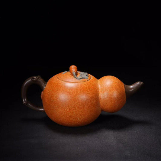 Chinese Yixing Zisha Clay Handmade Exquisite Teapot(葫芦 底款:蒋蓉)