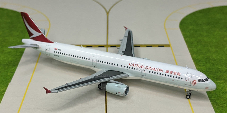 1:400 JC Wings CATHAY DRAGON AIRBUS A321 Passenger Airplane Diecast Plane Model
