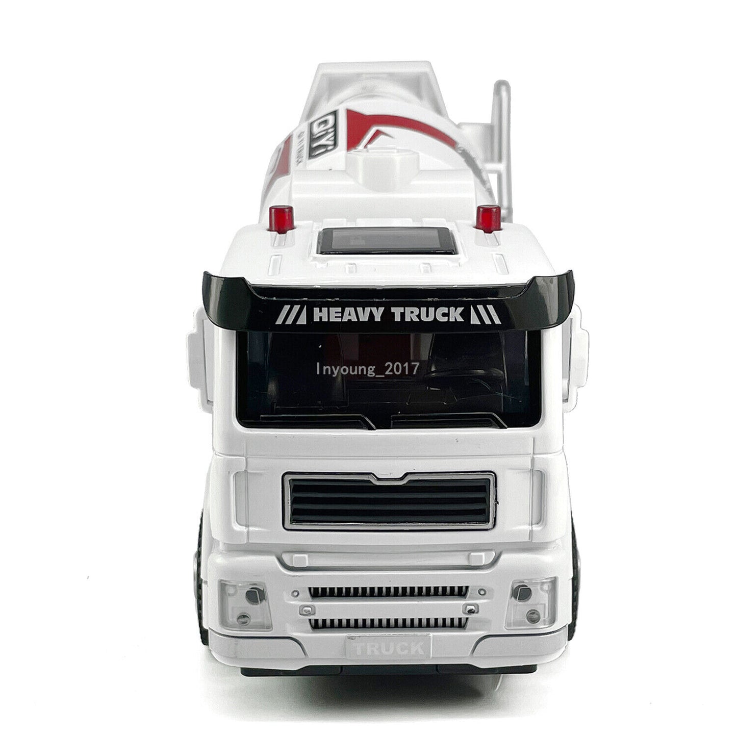 1/40 Cement Mixer Truck Toy Diecast Model Car Metal Construction Toy Cars White