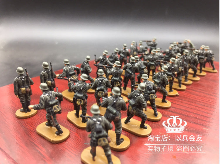 1/72 37Pcs World War II German Infantry Soldier Model