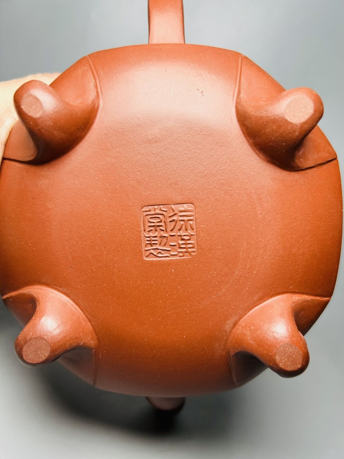Vintage Chinese Yixing Purple Clay Teapot Zisha Ceremony Calligraphy Collectible