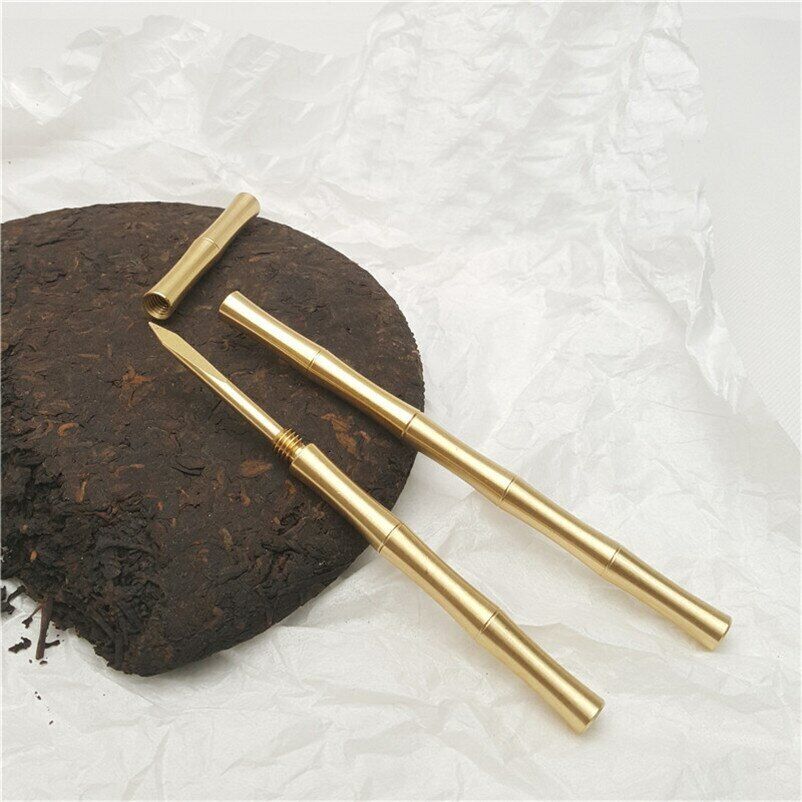 Tea Knife Pu Erh Tea Needle Puer Copper Tea Set Box Accessorie Tool Home Supply