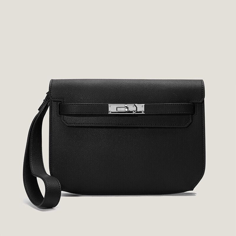 Small Flap Real Leather Belt Clutch Purse Briefcase Shoulder bag Satchel Handbag