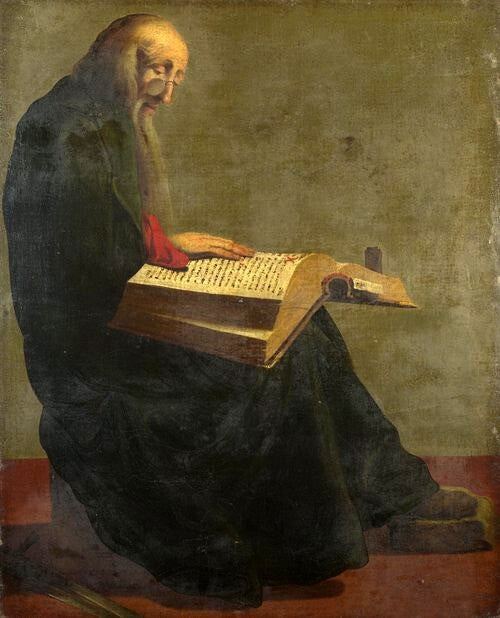 Oil painting Saint-Paul-seated-reading-After-Jacob-de-Gheyn-III-oil-painting art